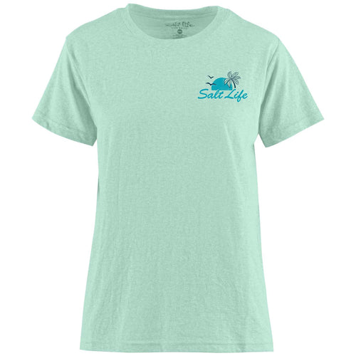 Women's Salt Life Serial Chiller Tri-blend T-Shirt - SEAGLASS