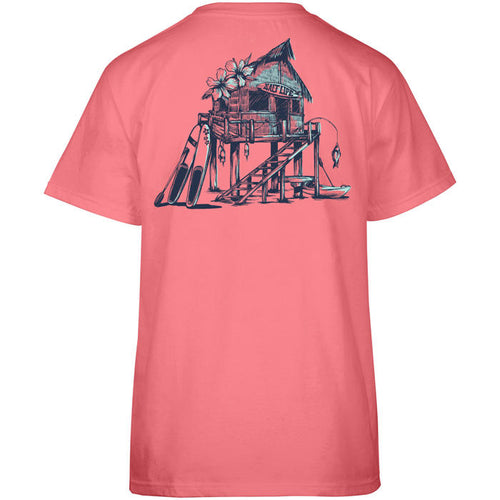 Women's SaltLife Hideaway T-Shirt - FLAMINGO