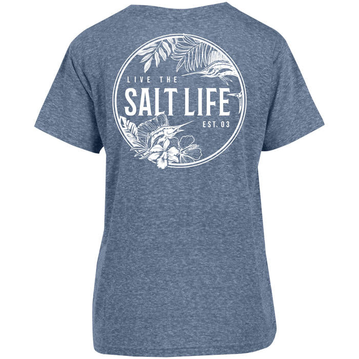 Women's SaltLife Royal Hawaiian Boyfriend T-Shirt - ATLANTIC