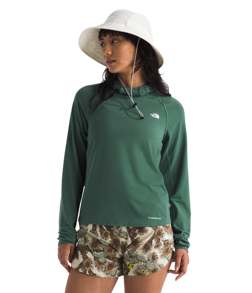 Women's The North Face Adventure Sun Hoodie - HCH-DGRN