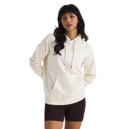 Women's The North Face Box NSE Fleece Hoodie - QLI - WHITE DUNE