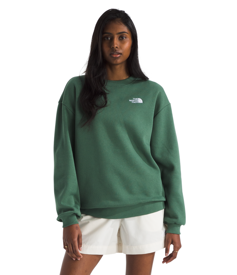 Women's The North Face Evolution Oversized Crew - HCH-DGRN