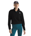 Women's The North Face Glacier Fleece 1/2-Zip Crop - JK3 - BLACK