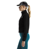 Women's The North Face Glacier Fleece 1/2-Zip Crop - JK3 - BLACK