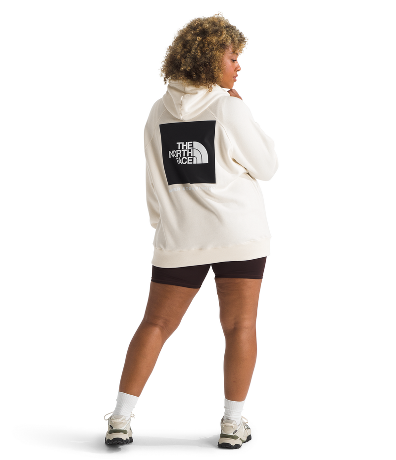 Women's The North Face Plus Box NSE Hoodie - QLI - WHITE DUNE
