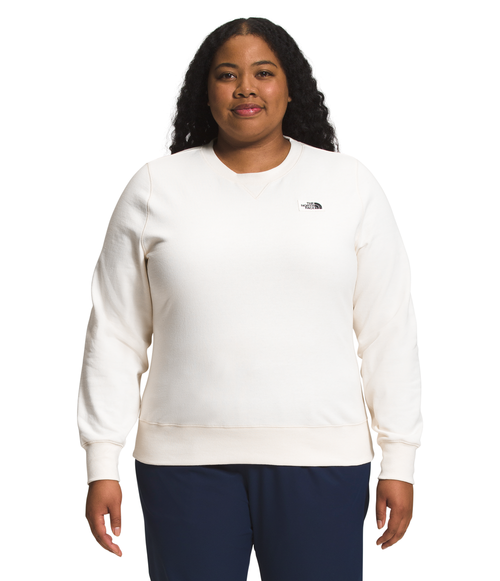 Women's The North Face Plus Heritage Patch Crew - N3NWHITE