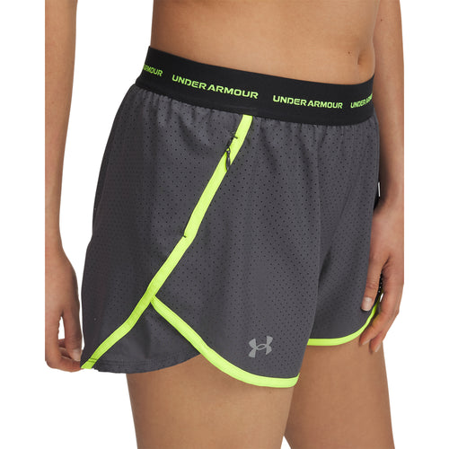 Women's Under Armour 3" Fly By Novelty Short - 025 - CASTLEROCK GREY