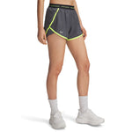 Women's Under Armour 3" Fly By Novelty Short - 025 - CASTLEROCK GREY
