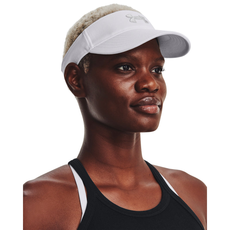 Women's Under Armour Blitzing Visor - 100 - WHITE/BLACK