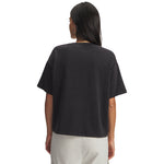 Women's Under Armour Boxy Wash Heavyweight T-Shirt - 001 - BLACK