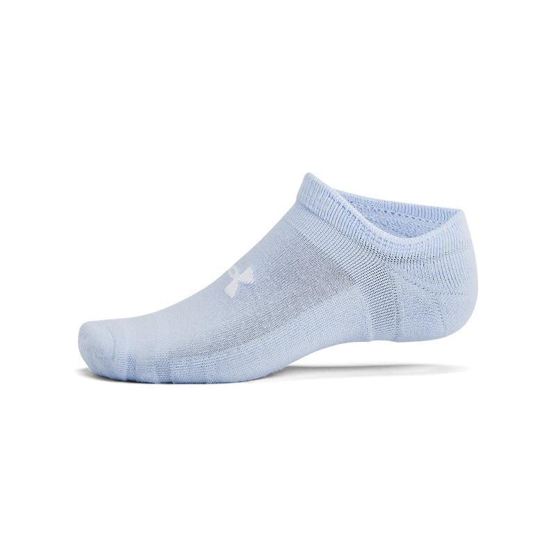 Women's Under Armour Essential Cushion No Show Socks 6-Pace - 464 - BLUE