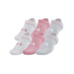 Women's Under Armour Essential Cushion No Show Socks 6-Pace - 697 - PINK