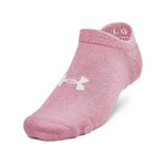 Women's Under Armour Essential Cushion No Show Socks 6-Pace - 697 - PINK