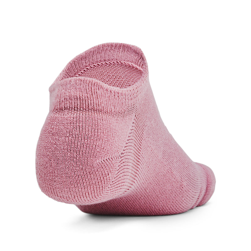 Women's Under Armour Essential Cushion No Show Socks 6-Pace - 697 - PINK
