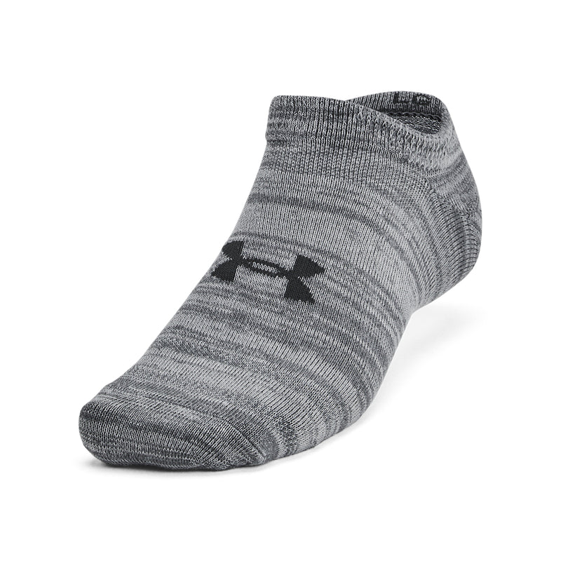 Women's Under Armour Essential No Show Socks 6-Pack - 025 - GREY