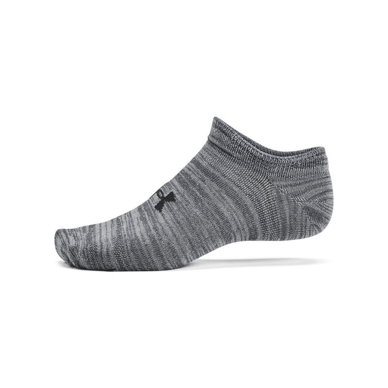 Women's Under Armour Essential No Show Socks 6-Pack - 025 - GREY