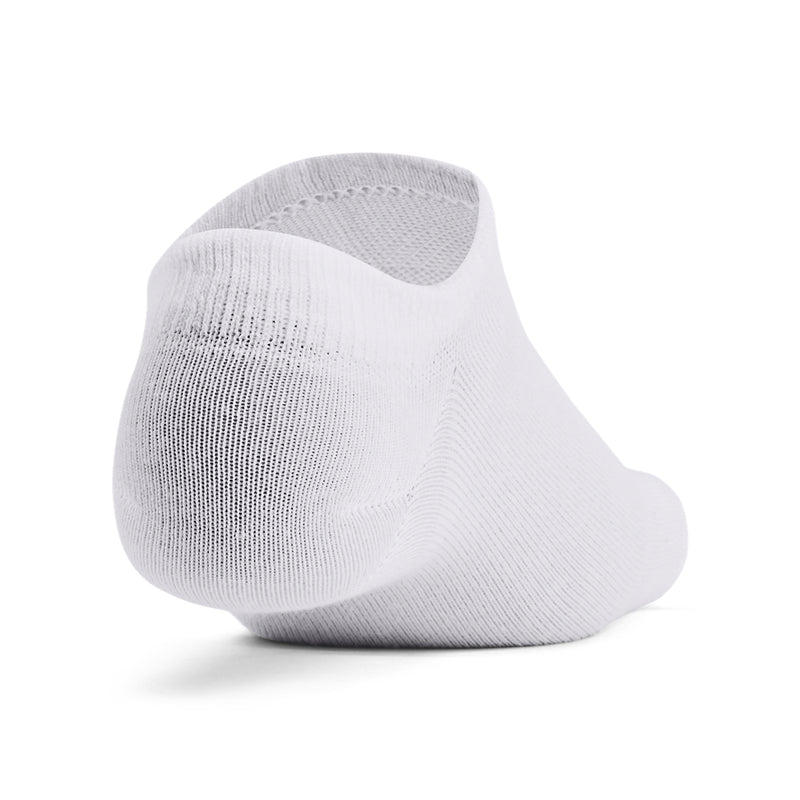 Women's Under Armour Essential No Show Socks 6-Pack - 100 - WHITE