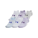 Women's Under Armour Essential No Show Socks 6-Pack - 535 BLUE