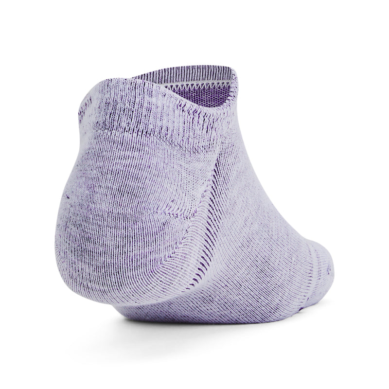 Women's Under Armour Essential No Show Socks 6-Pack - 535 BLUE