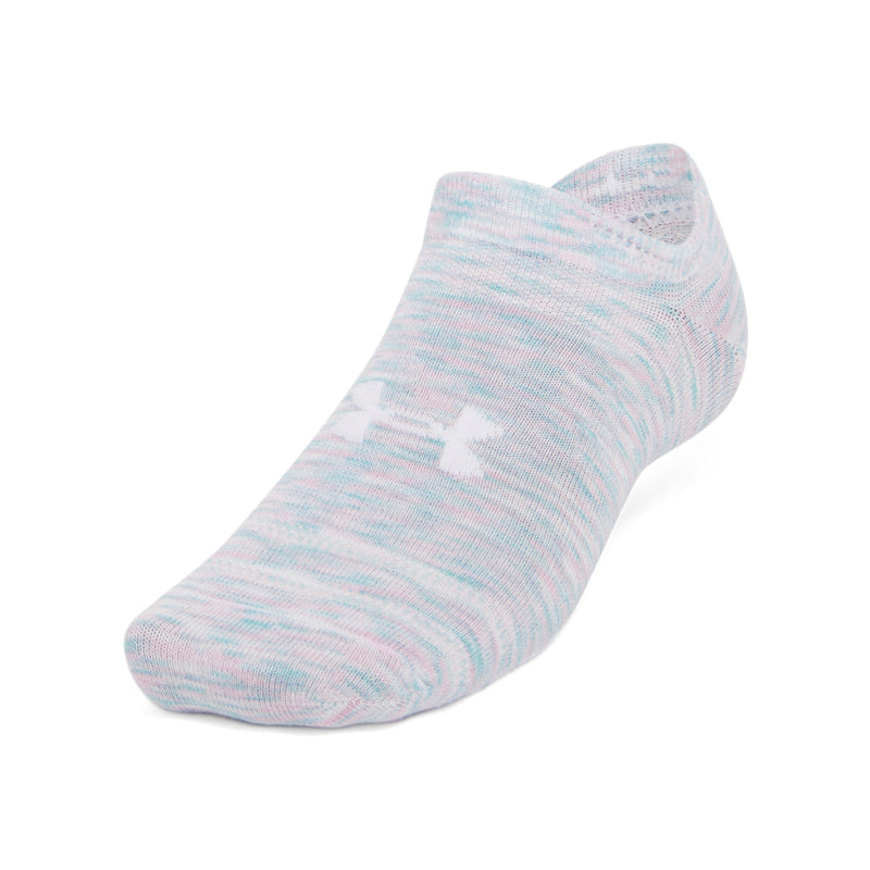 Women's Under Armour Essential No Show Socks 6-Pack - 647 - PRIME PINK