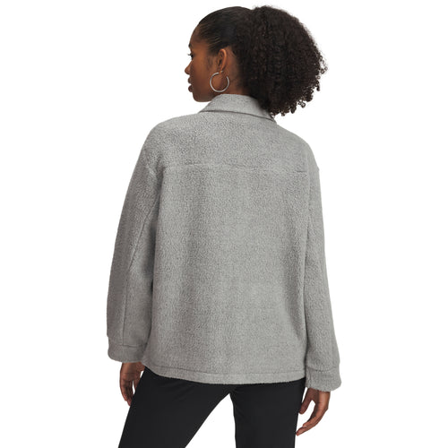 Women's Under Armour Expanse Fleece Shacket - 011 - MEDIUM GREY