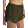 Women's Under Armour Fly By 3" Short - 308 - EXPEDITION GREEN