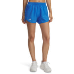Women's Under Armour Fly By 3" Short - 402 - BLUE ATLANTIS