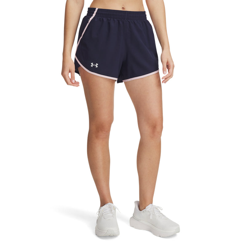 Women's Under Armour Fly By 3" Short - 412N/PNK