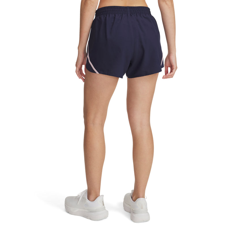 Women's Under Armour Fly By 3" Short - 412N/PNK