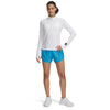 Women's Under Armour Fly By 3" Short - 452 - ETHER BLUE