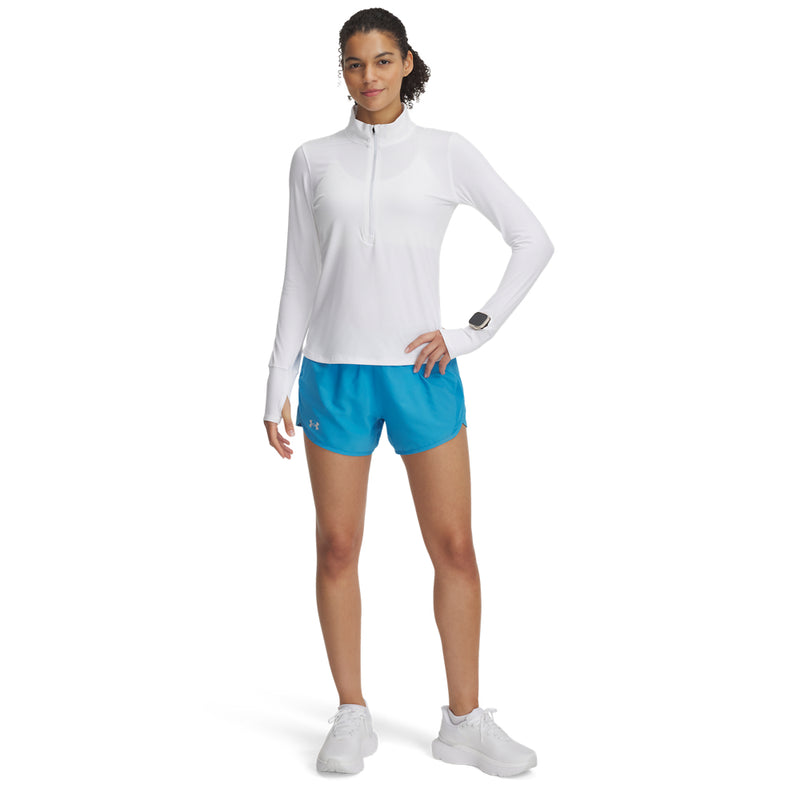 Women's Under Armour Fly By 3" Short - 452 - ETHER BLUE