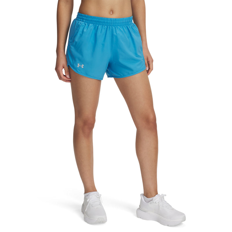 Women's Under Armour Fly By 3" Short - 452 - ETHER BLUE