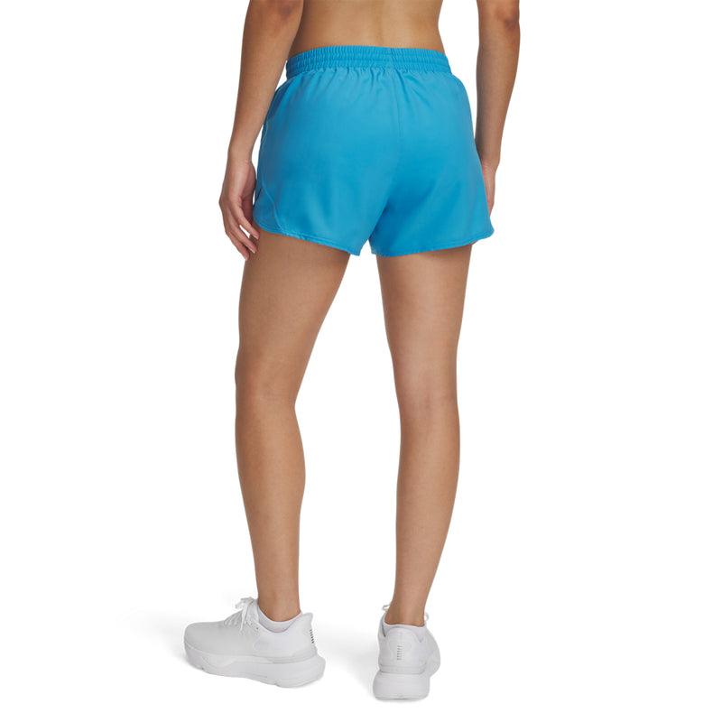 Women's Under Armour Fly By 3" Short - 452 - ETHER BLUE