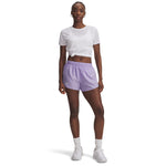 Women's Under Armour Fly By 3" Short - 538 - TRANSPARENT PURPLE