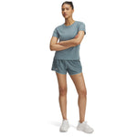 Women's Under Armour Fly By 3" Short - 587 - JASPER BLUE