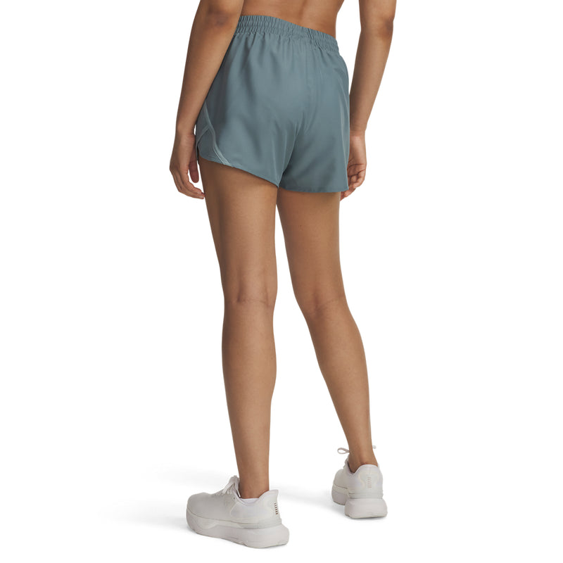 Women's Under Armour Fly By 3" Short - 587 - JASPER BLUE