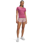 Women's Under Armour Fly By 3" Short - 673 - TOURMALINE PINK