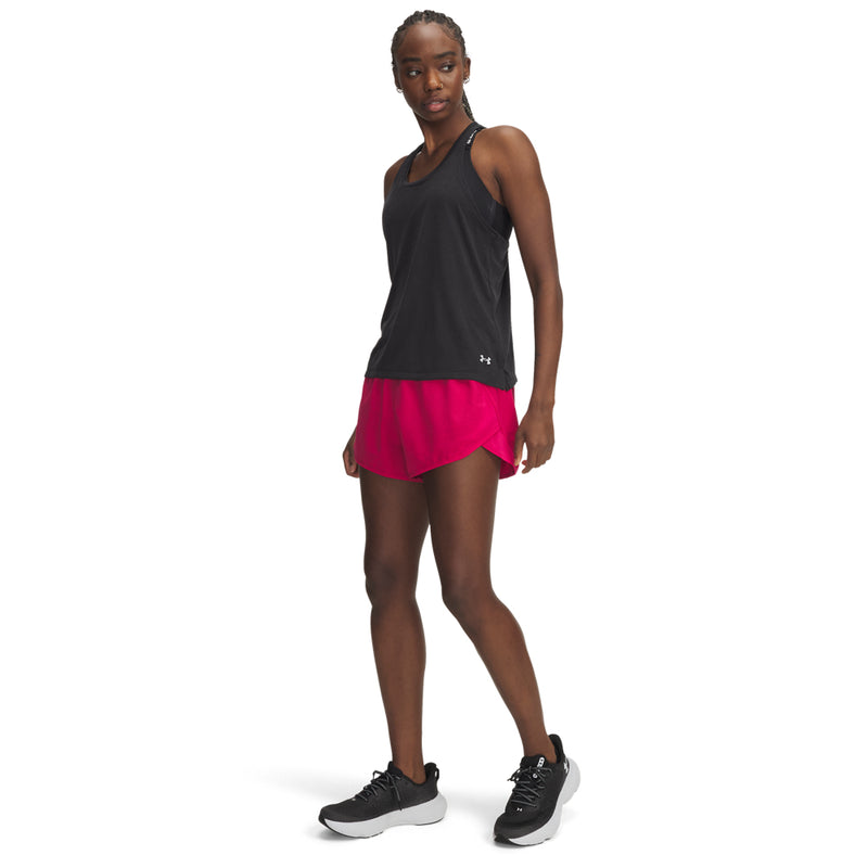Women's Under Armour Fly By 3" Short - 681 - SHADED FUCHSIA