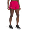 Women's Under Armour Fly By 3" Short - 681 - SHADED FUCHSIA