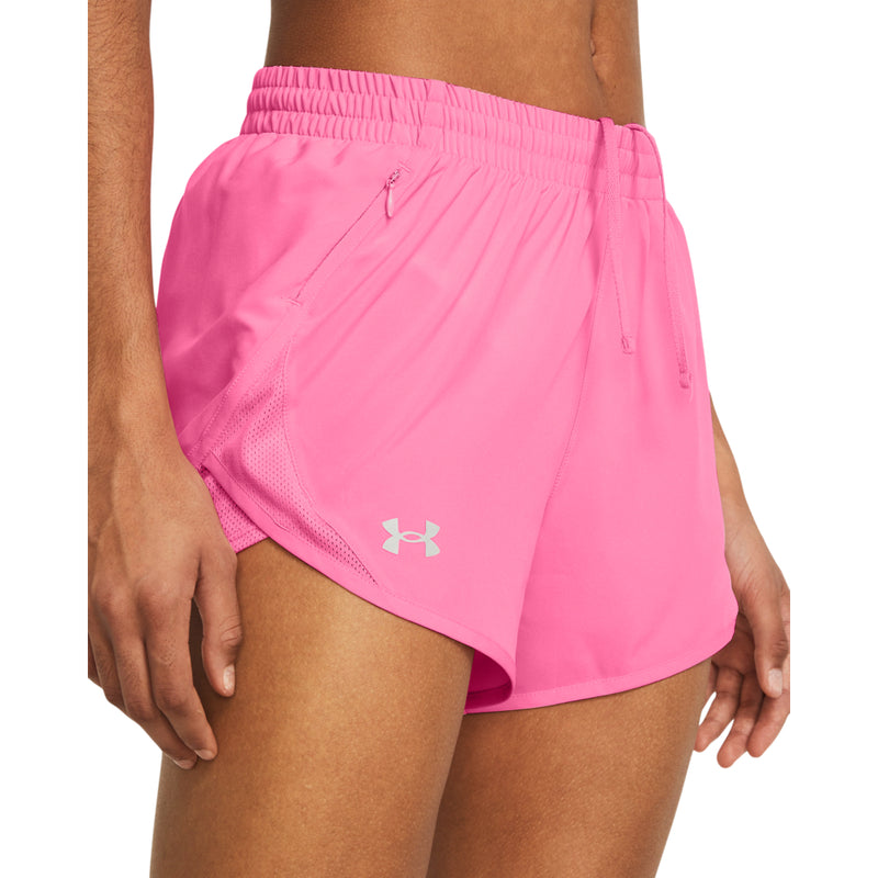 Women's Under Armour Fly By 3" Short - 682FLUOP