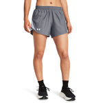 Women's Under Armour Fly By Heathered Short - 035 - STEEL