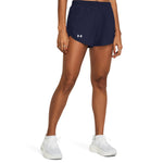 Women's Under Armour Fly By Heathered Short - 410 - MIDNIGHT