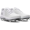 Women's Under Armour Glyde 2.0 MT Softball Cleats  - 100 - WHITE/BLACK