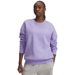 Women's Under Armour Icon Fleece Oversized Crew - 538 - TRANSPARENT PURPLE