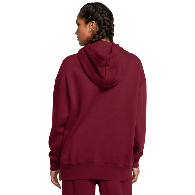Women's Under Armour Icon Fleece Oversized Hoodie - 625 - CARDINAL RED