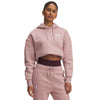 Women's Under Armour Icon Fleece Oversized Hoodie - 673 - TOURMALINE PINK