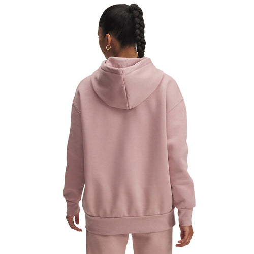 Women's Under Armour Icon Fleece Oversized Hoodie - 673 - TOURMALINE PINK