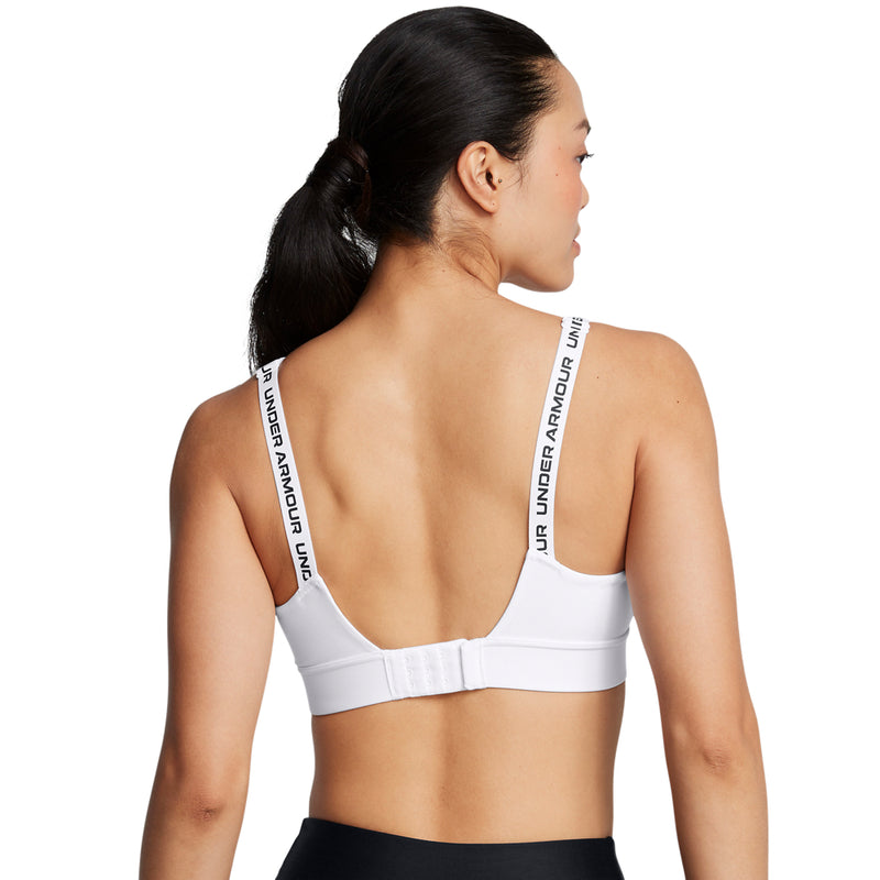 Women's Under Armour Infinity 2.0 Mid Sports Bra - 100 - WHITE/BLACK