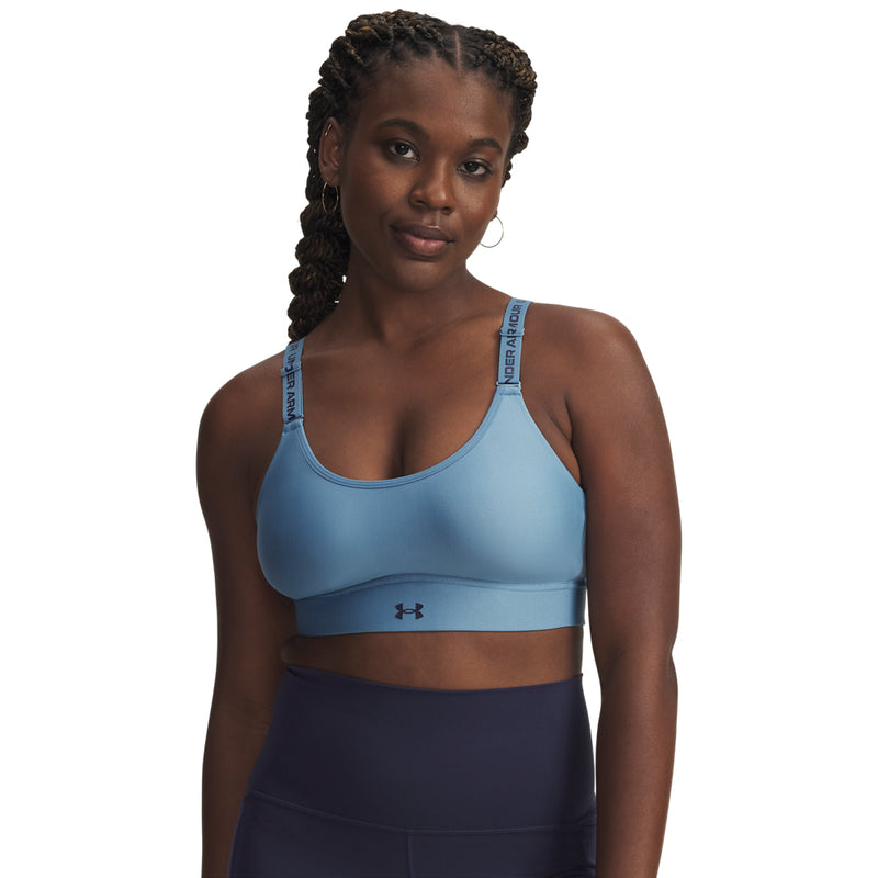 Women's Under Armour Infinity 2.0 Mid Sports Bra - 418 - BLUE SMOKE