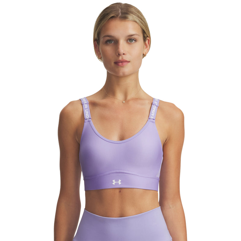 Women's Under Armour Infinity 2.0 Mid Sports Bra - 538 - TRANSPARENT PURPLE